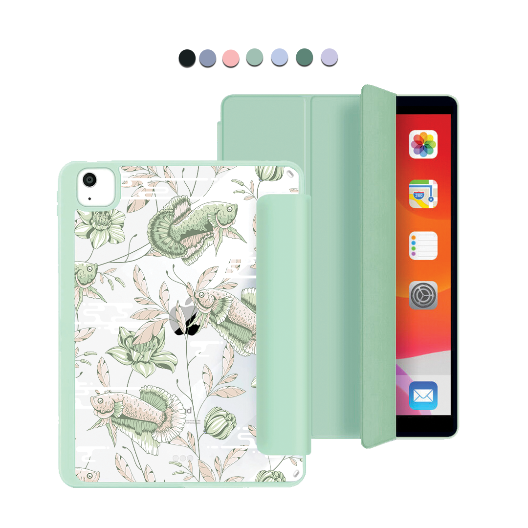 iPad Acrylic Flipcover - Fish & Floral 6.0