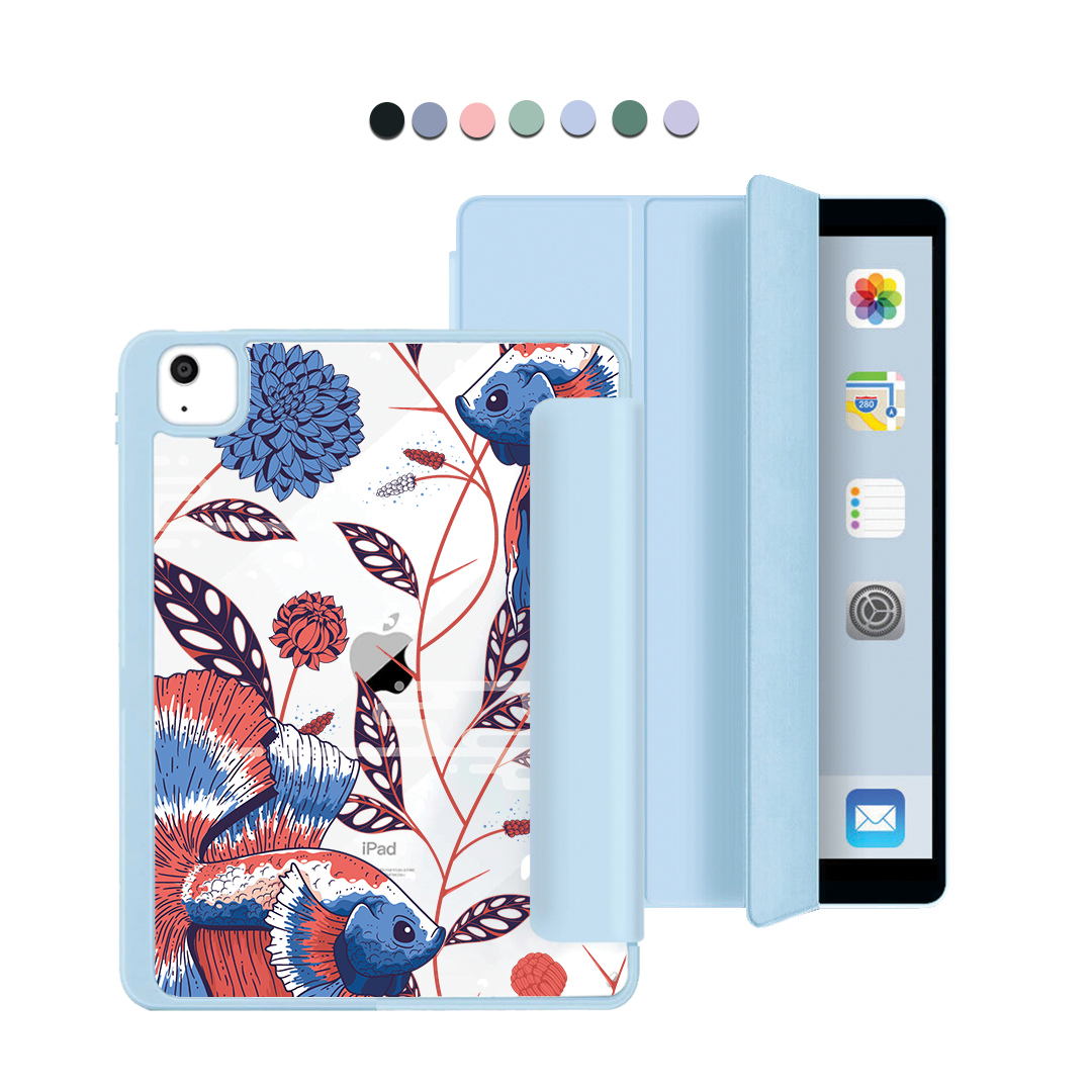 iPad Acrylic Flipcover - Fish & Floral 2.0