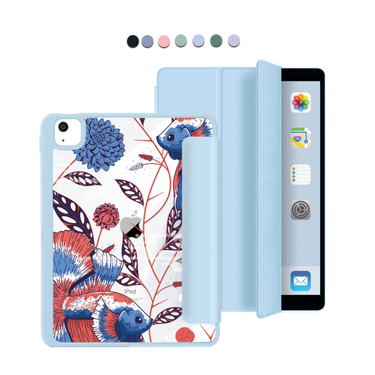 iPad Acrylic Flipcover - Fish & Floral 2.0