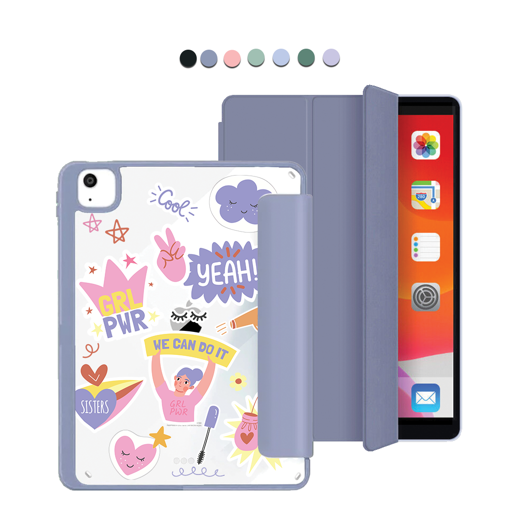 iPad Acrylic Flipcover - Girl Power Sticker Pack