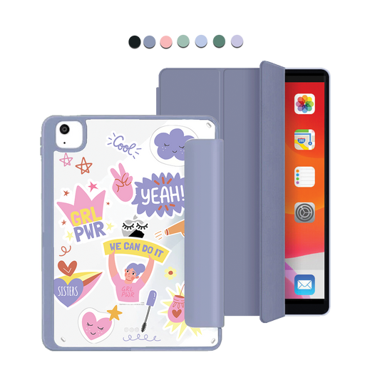 iPad Acrylic Flipcover - Girl Power Sticker Pack