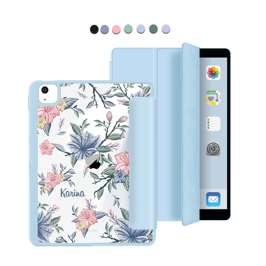 iPad Acrylic Flipcover - Pink & Blue Florals