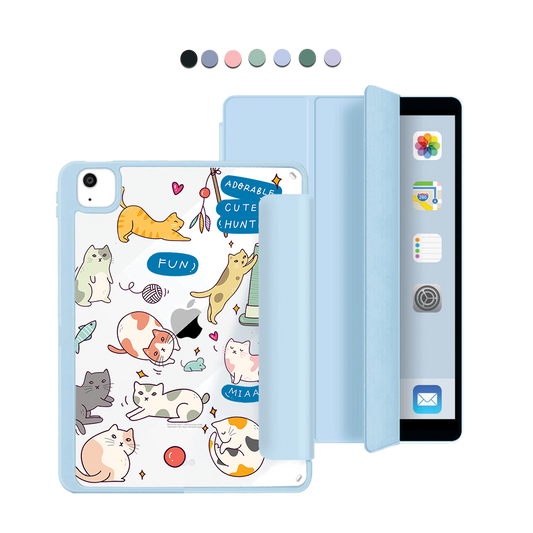 iPad Acrylic Flipcover - Playful Cat 2.0