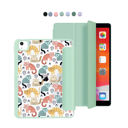 iPad Acrylic Flipcover - Rainbow Meow 1.0
