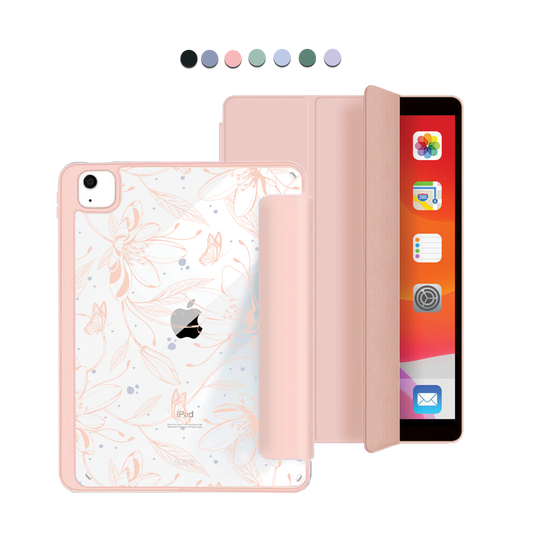 iPad Acrylic Flipcover - Sketchy Flower & Butterfly 1.0