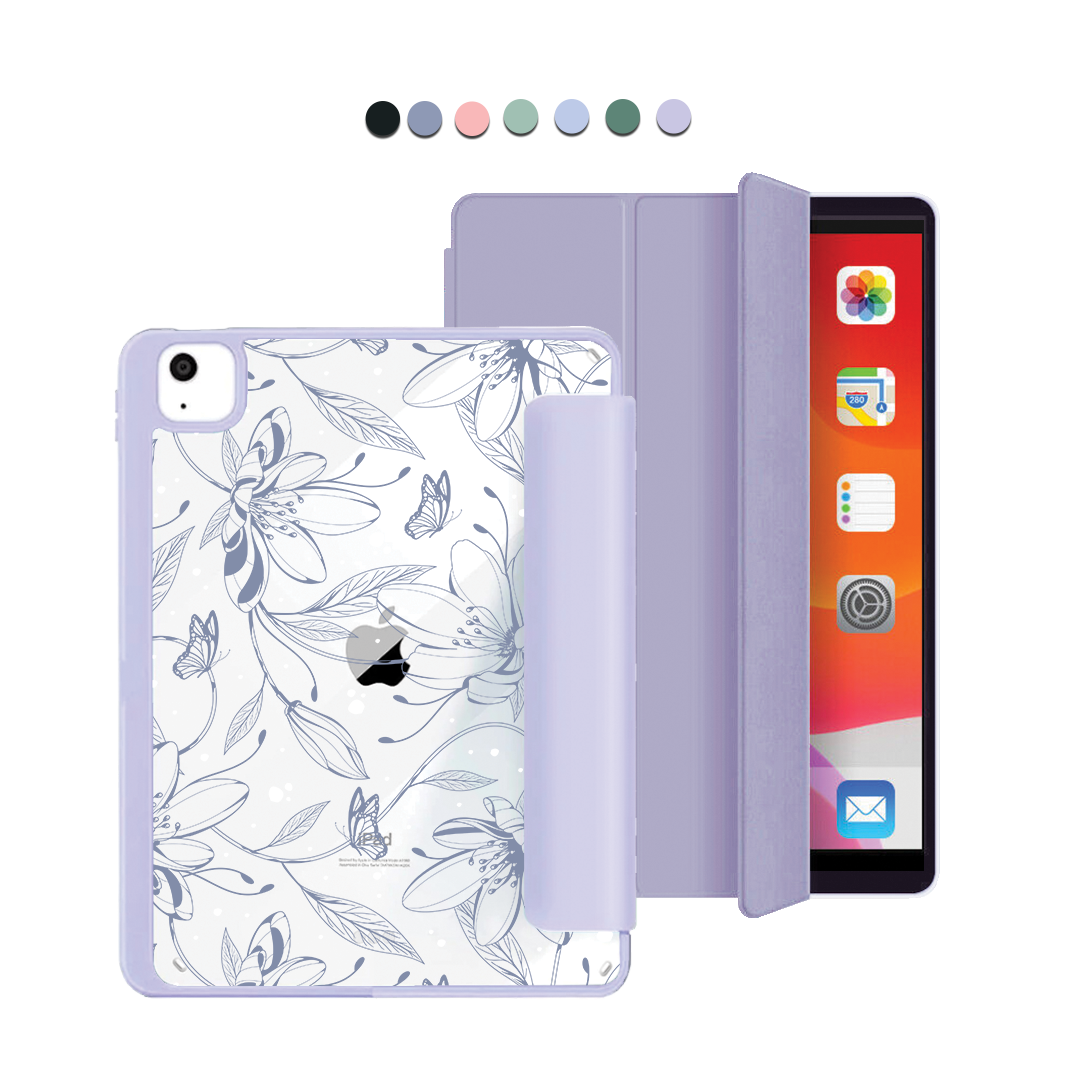 iPad Acrylic Flipcover - Sketchy Flower & Butterfly 2.0