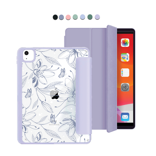 iPad Acrylic Flipcover - Sketchy Flower & Butterfly 2.0