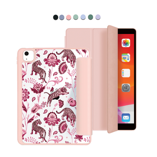 iPad Acrylic Flipcover - Tiger & Floral 2.0