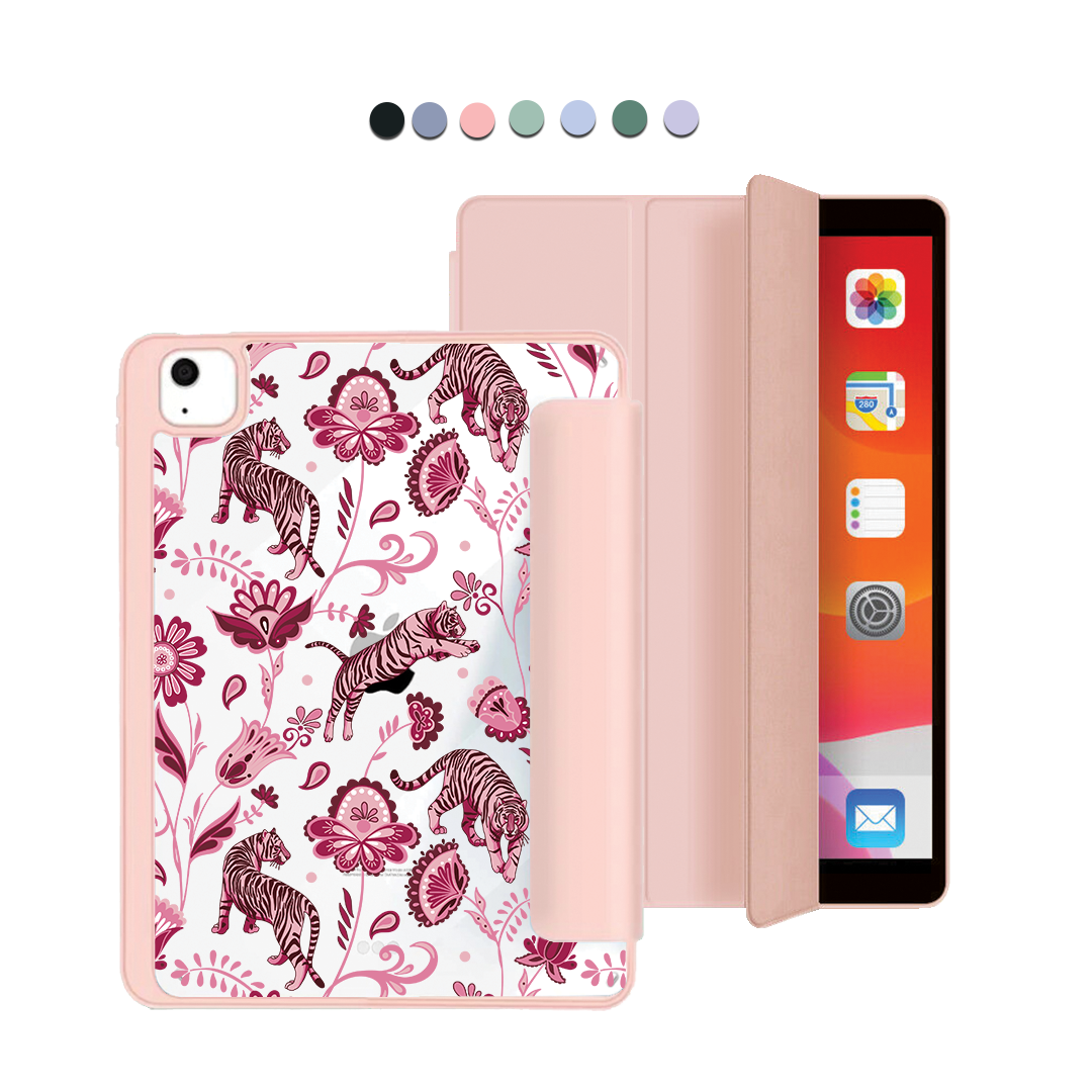 iPad Acrylic Flipcover - Tiger & Floral 2.0