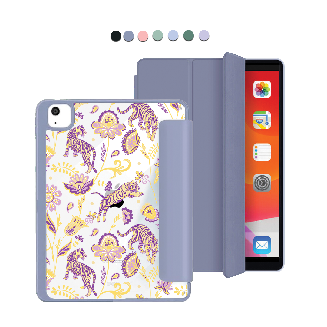 iPad Acrylic Flipcover - Tiger & Floral 4.0