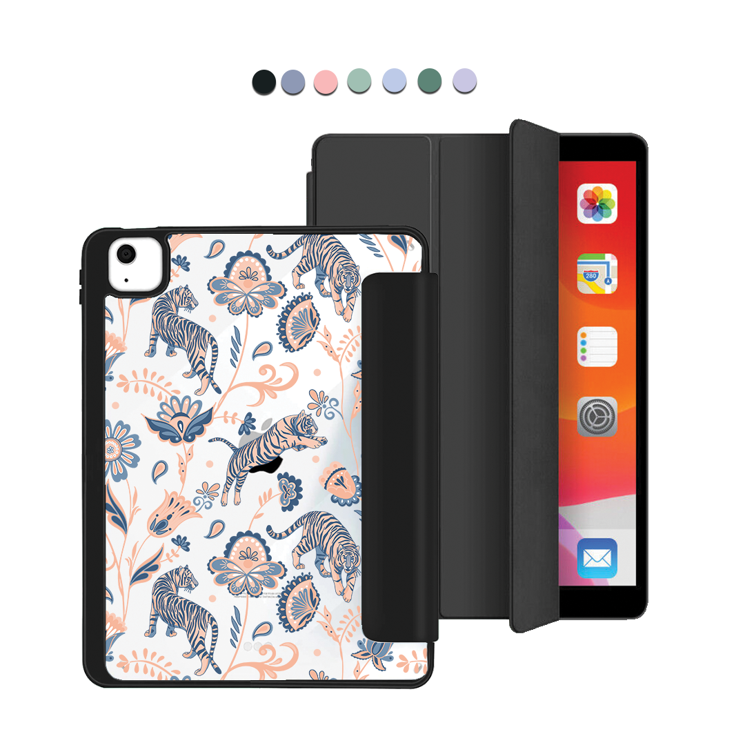 iPad Acrylic Flipcover - Tiger & Floral 5.0