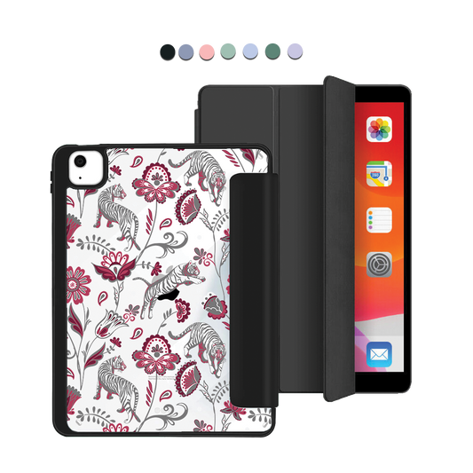 iPad Acrylic Flipcover - Tiger & Floral 6.0