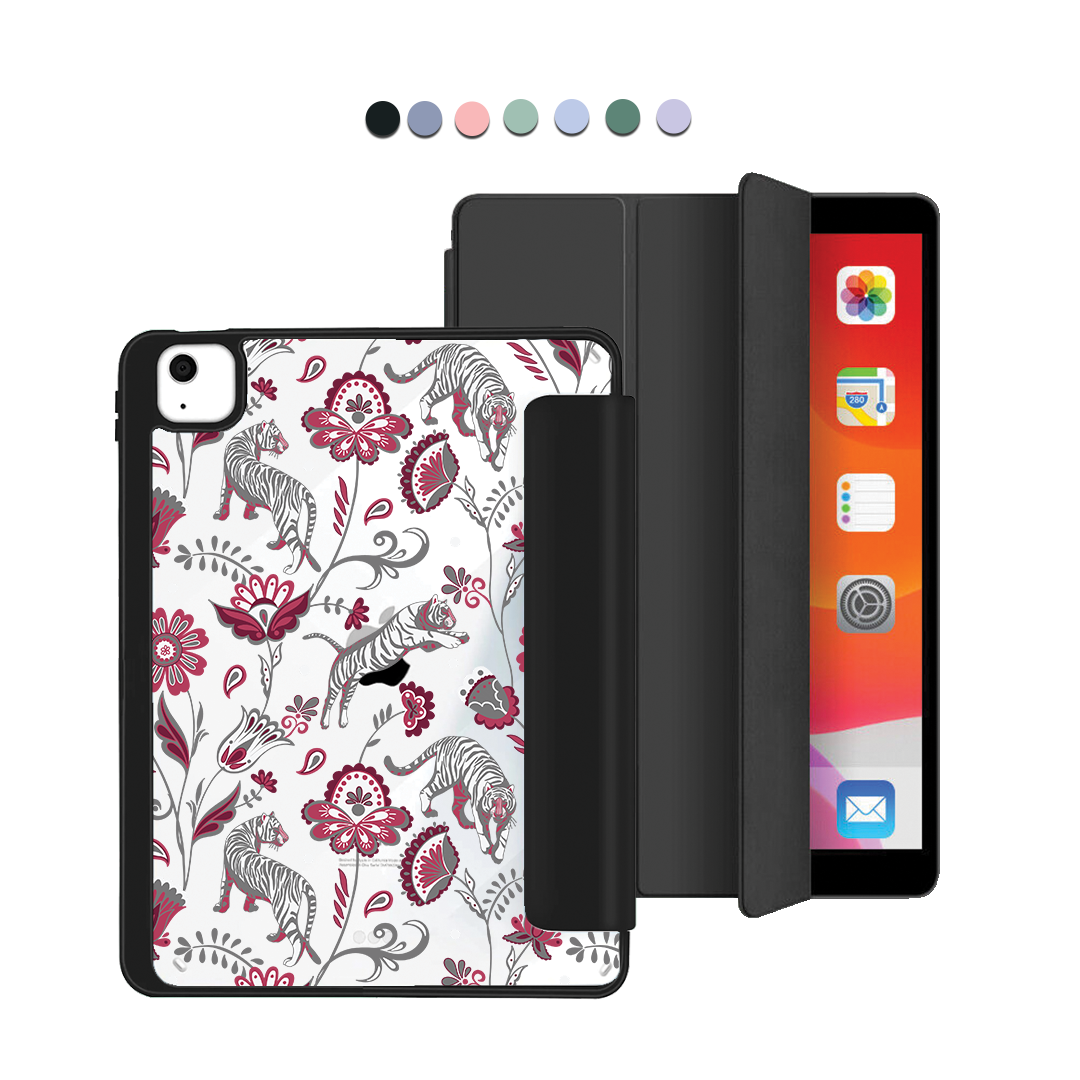 iPad Acrylic Flipcover - Tiger & Floral 6.0