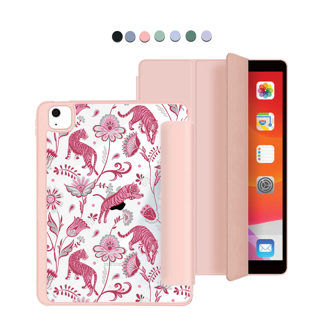 iPad Acrylic Flipcover - Tiger & Floral 7.0