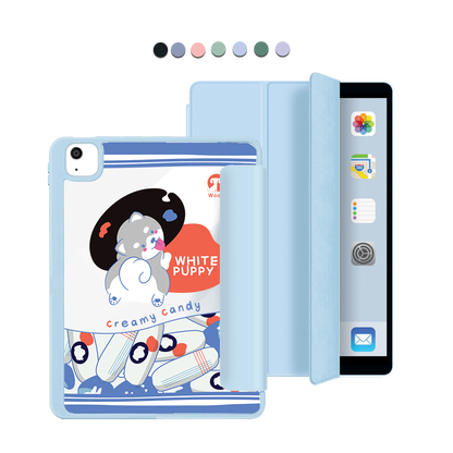 iPad Acrylic Flipcover - White Puppy