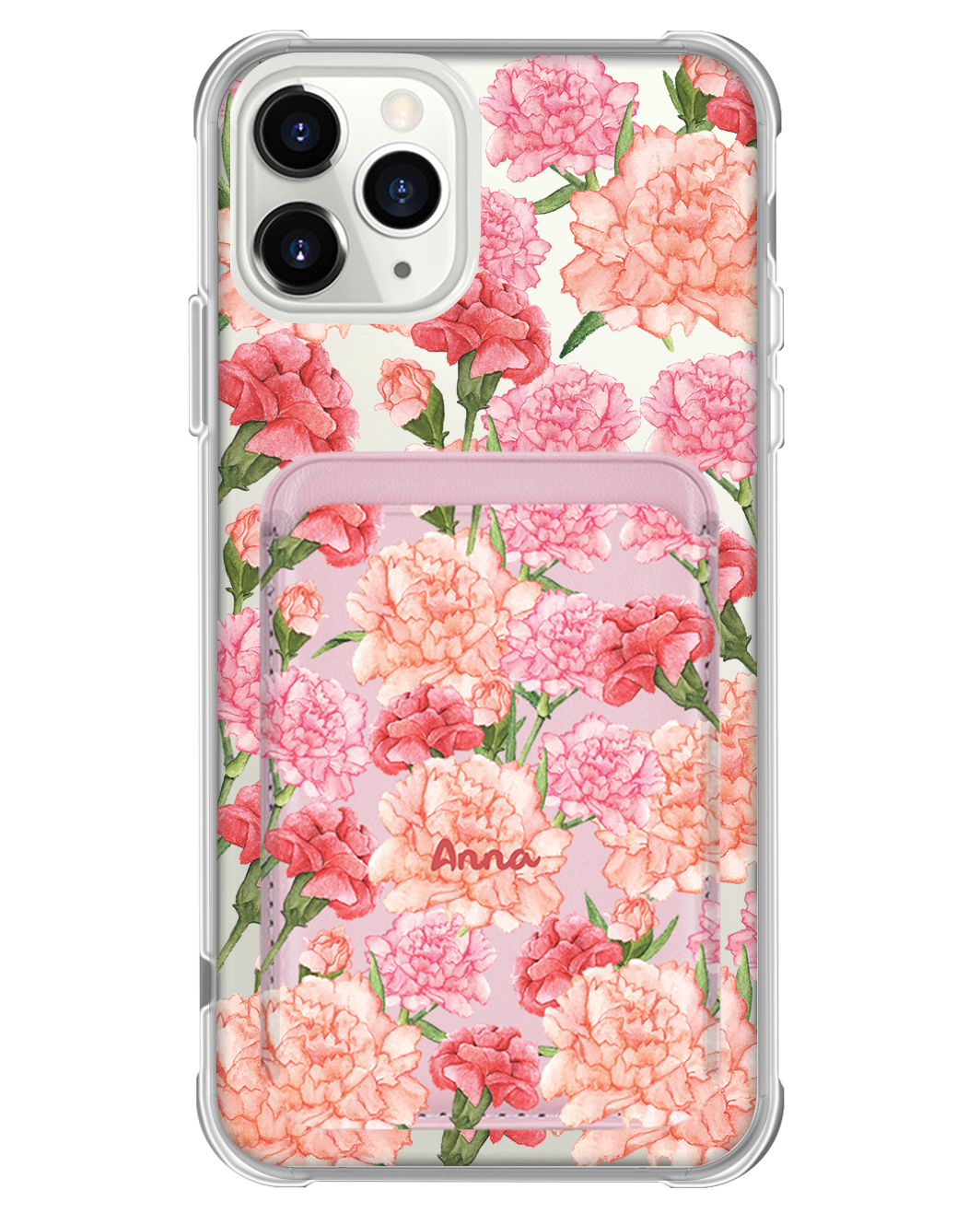 iPhone Magnetic Wallet Case - January Carnation