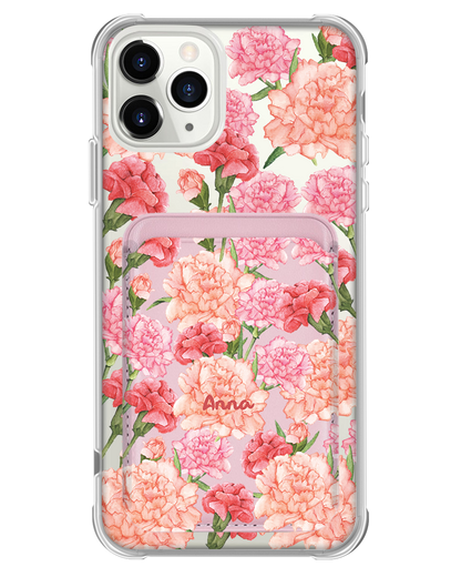 iPhone Magnetic Wallet Case - January Carnation