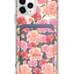 iPhone Magnetic Wallet Case - January Carnation