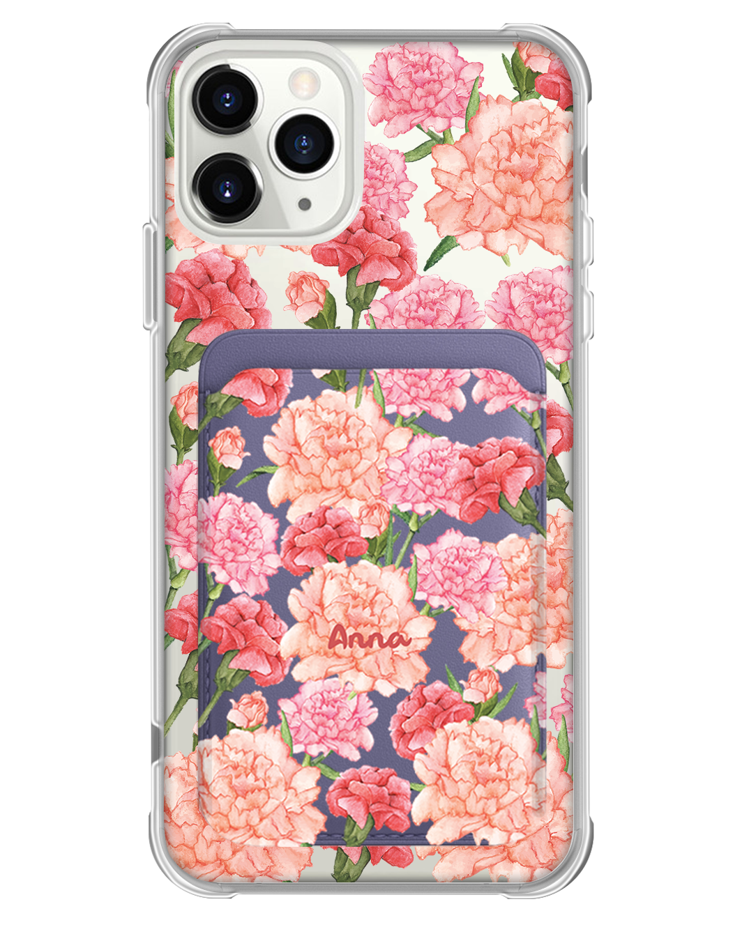 iPhone Magnetic Wallet Case - January Carnation