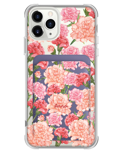 iPhone Magnetic Wallet Case - January Carnation