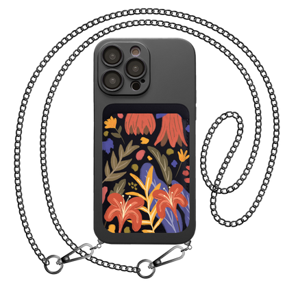 iPhone Magnetic Wallet Silicone Case - Nature Lovers