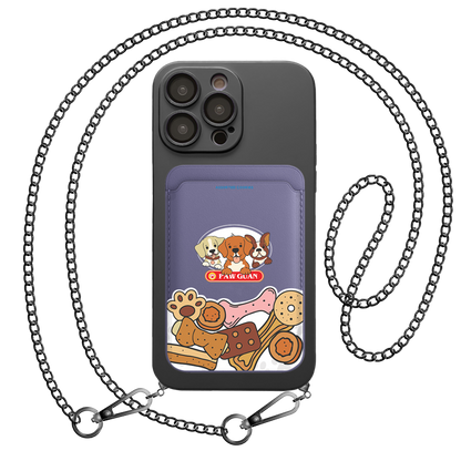 iPhone Magnetic Wallet Silicone Case - Pawguan Dog