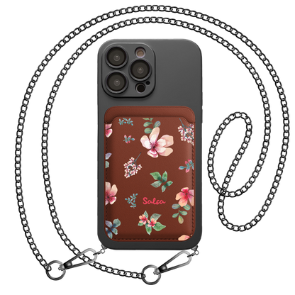 iPhone Magnetic Wallet Silicone Case - Botanical Garden 5.0