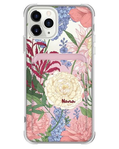 iPhone Magnetic Wallet Case - July Delphinium