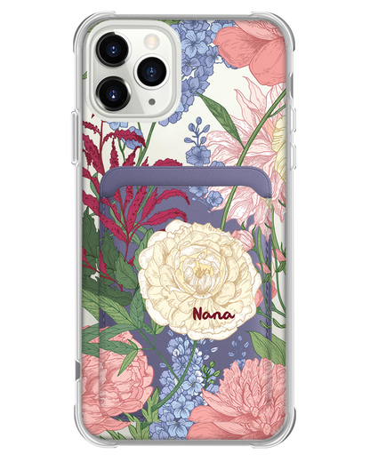 iPhone Magnetic Wallet Case - July Delphinium