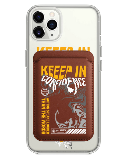 iPhone Magnetic Wallet Case - Keep in Confidence