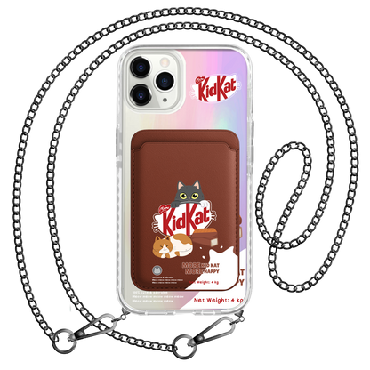 iPhone Magnetic Wallet Holo Case - Kidkat