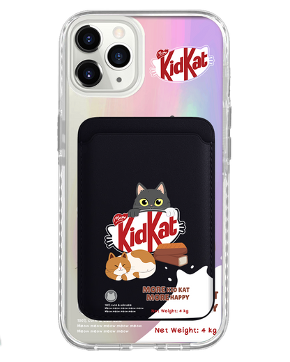 iPhone Magnetic Wallet Holo Case - Kidkat