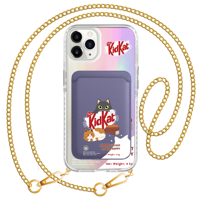 iPhone Magnetic Wallet Holo Case - Kidkat