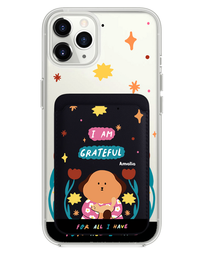 iPhone Magnetic Wallet Case - Kiku And The Cat