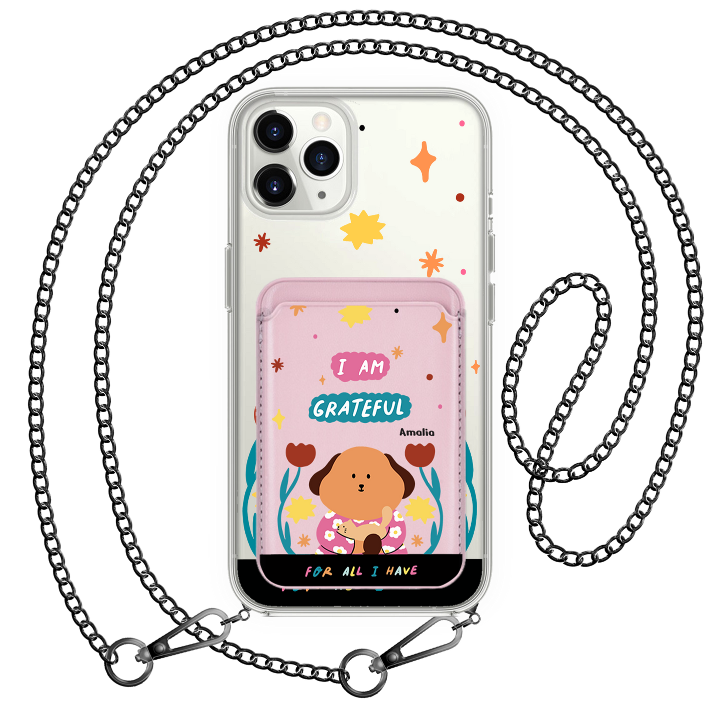 iPhone Magnetic Wallet Case - Kiku And The Cat