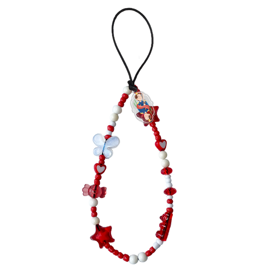 Beaded Strap with Acrylic Charm - King