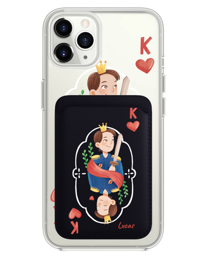 iPhone Magnetic Wallet Case - King (Couple Case)