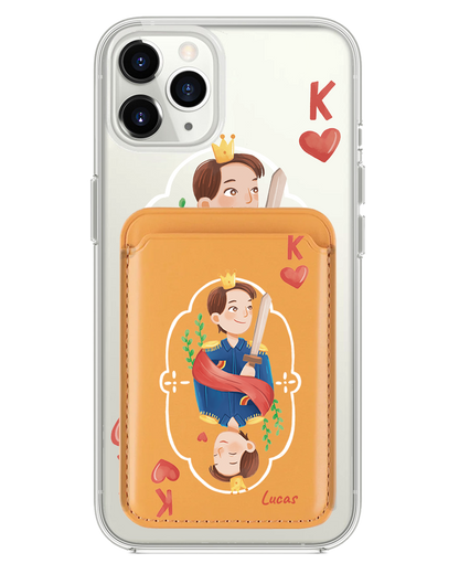 iPhone Magnetic Wallet Case - King (Couple Case)