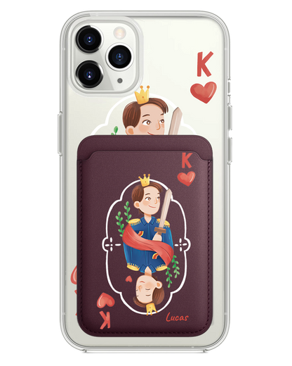 iPhone Magnetic Wallet Case - King (Couple Case)