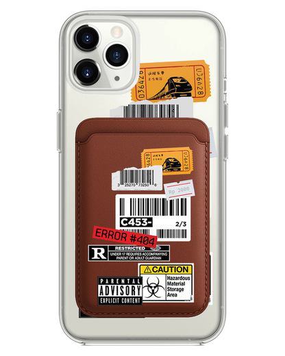 iPhone Magnetic Wallet Case - Label Sticker Pack