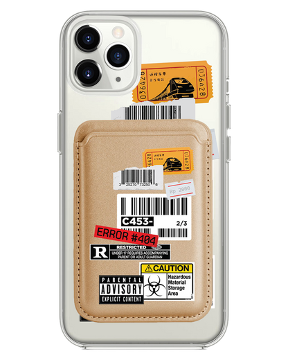 iPhone Magnetic Wallet Case - Label Sticker Pack
