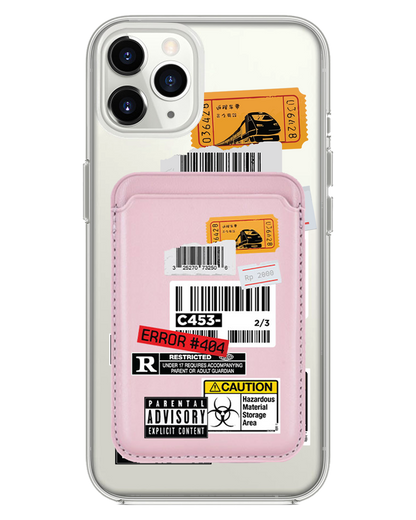 iPhone Magnetic Wallet Case - Label Sticker Pack
