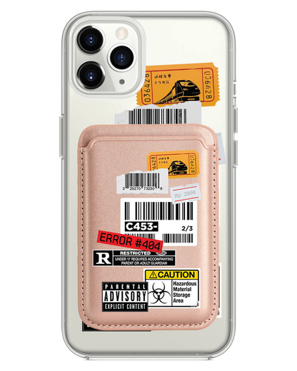 iPhone Magnetic Wallet Case - Label Sticker Pack