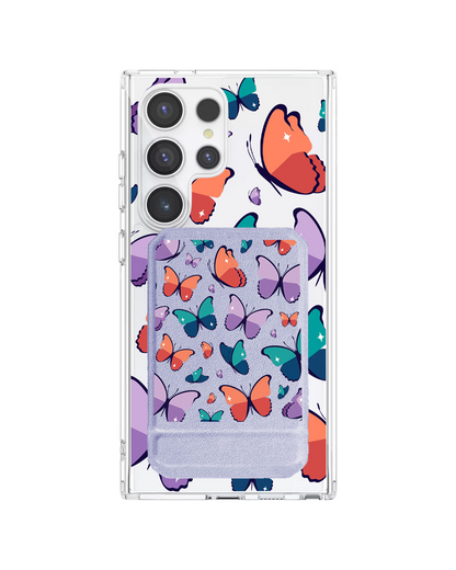 Android Magnetic Multifold Wallet - Butterfly