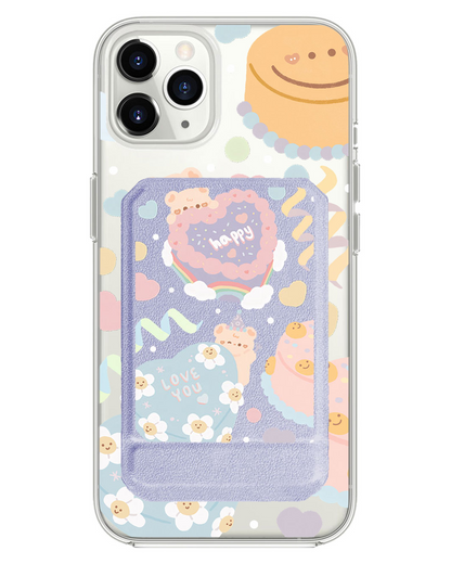 iPhone Magnetic Multifold Wallet - Cake Party