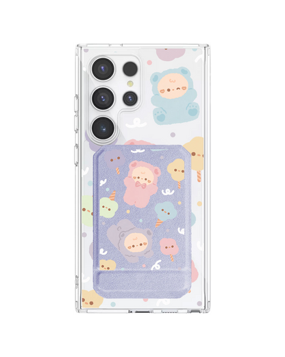 Android Magnetic Multifold Wallet - Cotton Teddy