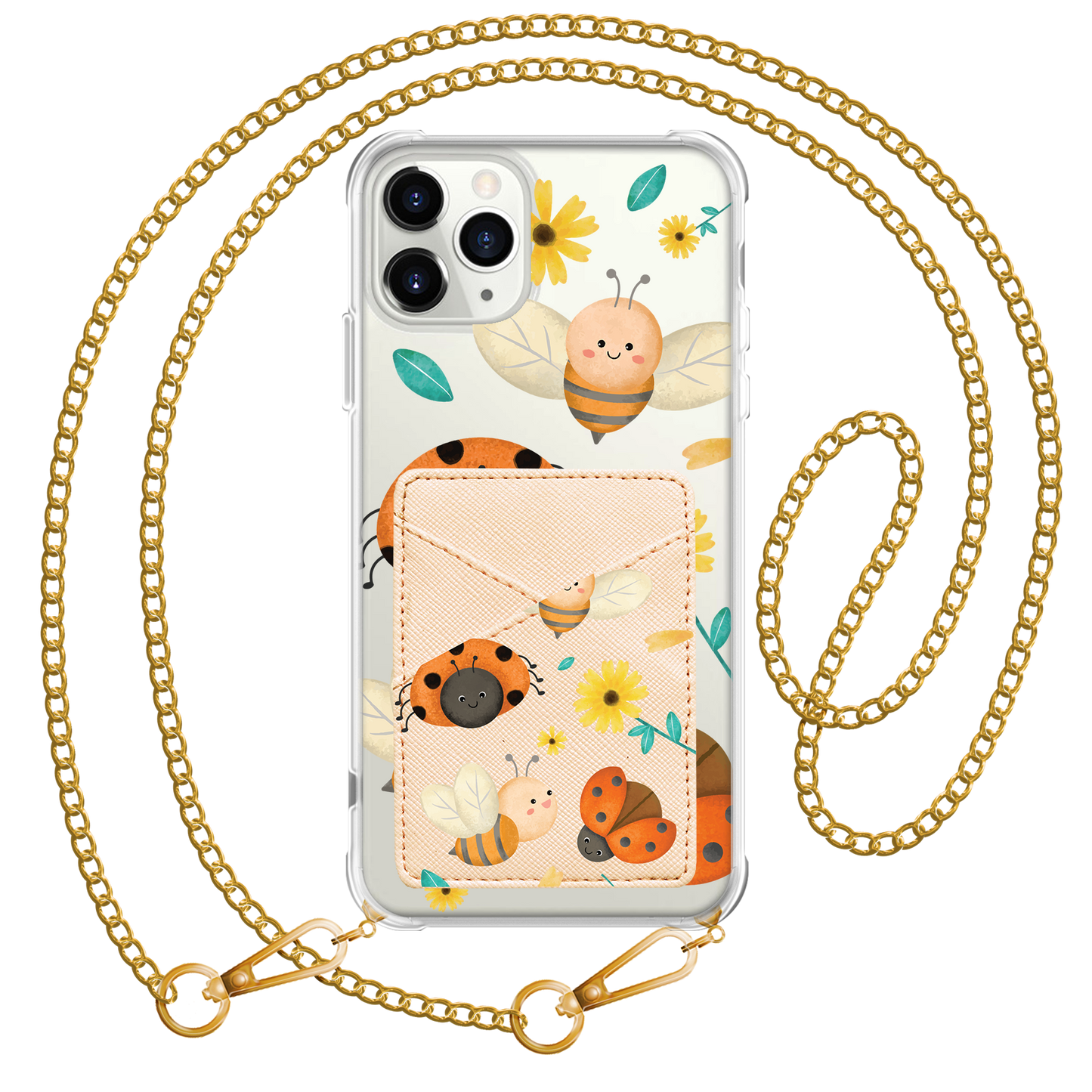 iPhone Phone Wallet Case - Lady Bug & Bee