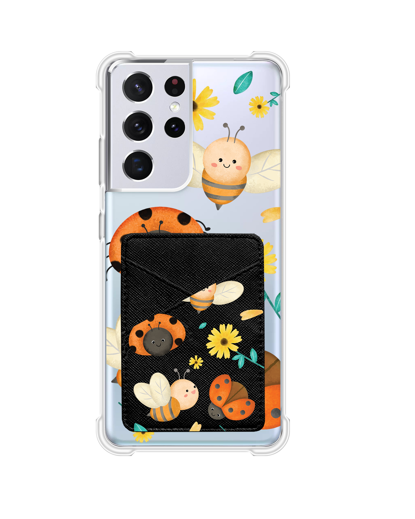 Android Phone Wallet Case - Lady Bug & Bee