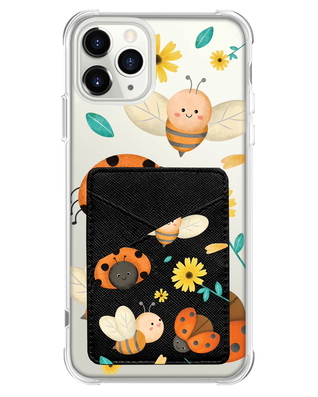 iPhone Phone Wallet Case - Lady Bug & Bee