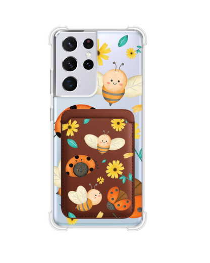 Android Magnetic Wallet Case - Lady Bug & Bee